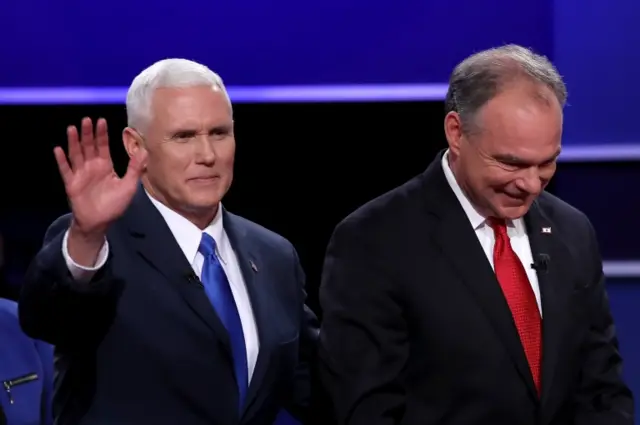Pence y Kaine debatieron la semana pasada.
