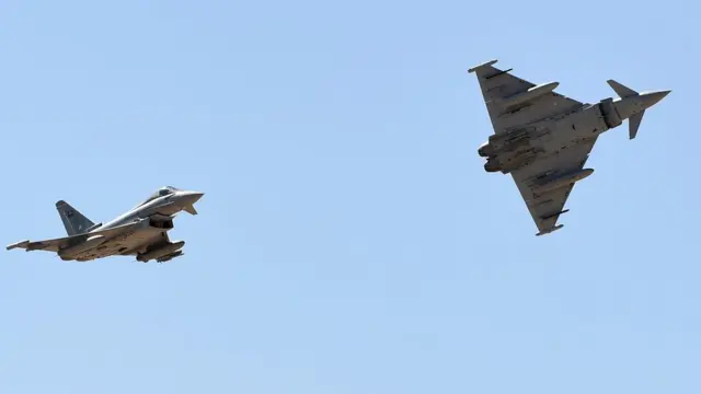 جنگنده‌های تایفون بریتانیایی متعلق به نیروی هوایی عربستان