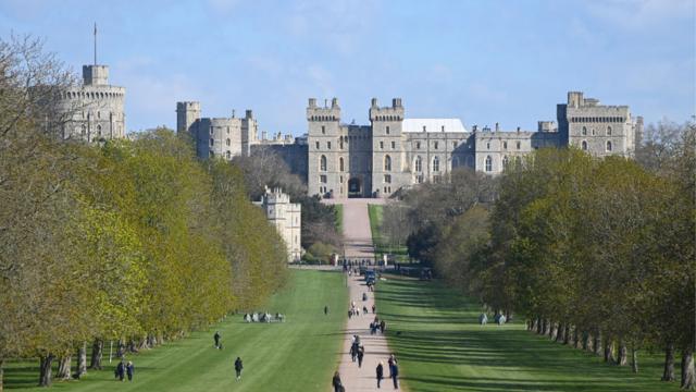 Windsor Castle on Tuesday