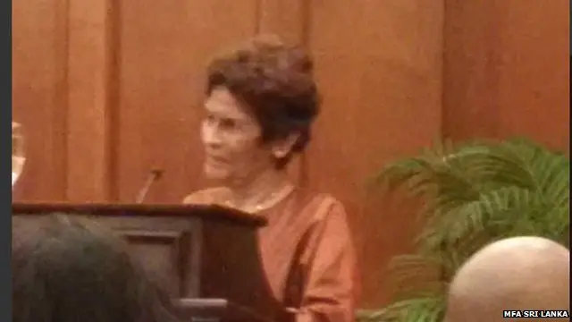 කාර්ය සාධක බලකායේ සභාපතිනිය උත්සවය අමතමින්