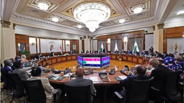 أحد اجتماعات الجانبين المصري والسوداني في مارس/ آذار في القاهرة لتنسيق المواقف حول سد النهضة