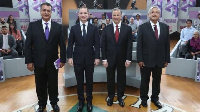 Los 4 candidatos a la presidencia de México.