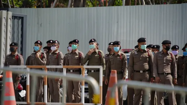 กิจกรรมจัดขึ้นท่ามกลางการรักษาความปลอดภัยอย่างเข้มงวด