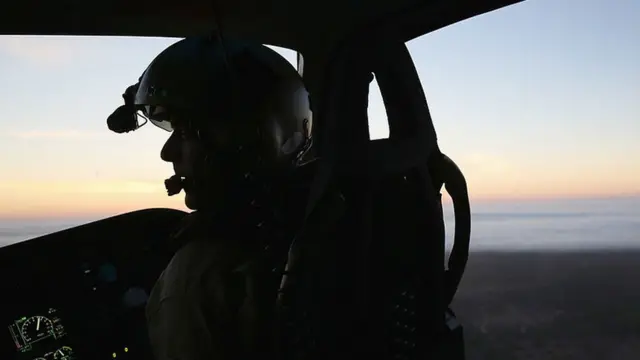 Un patrullaje en el mar de autoridades de EE.UU.