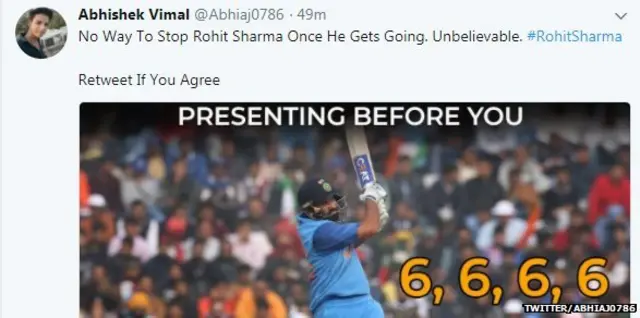 रोहित शर्मा, श्रीलंका भारत मैच