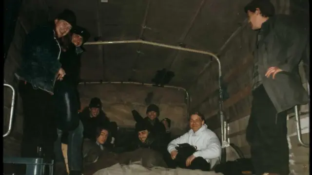 Muzičari u kamionu za Sarajevo