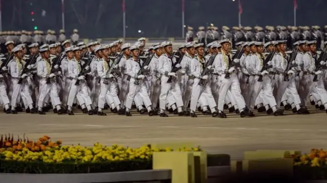 Even with a civil war raging across the country, Myanmar's junta has held a grand military parade every year