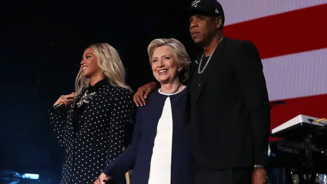 Beyonce, Hillary Clinton ve Jay Z