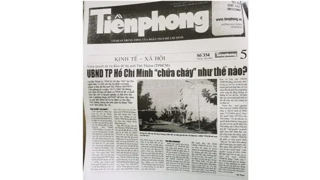 Bài báo điều tra năm 2007 của tờ Tiền Phong