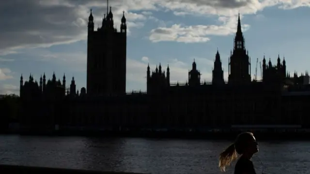 Vista del Parlamento británico.