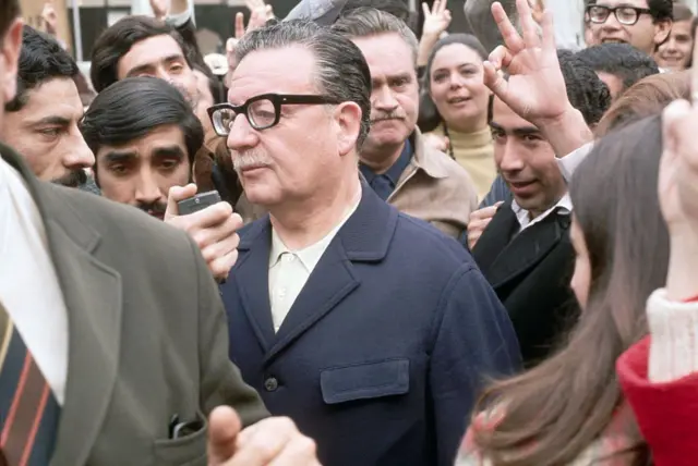 Salvador Allende. Presidente derrocado de Chile.