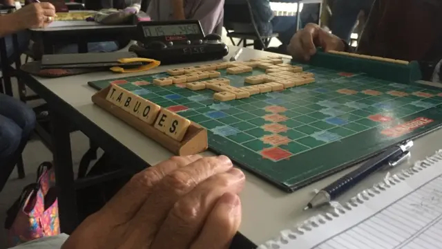 Tablero de scrabble.