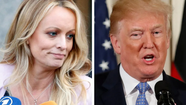 Bà Stormy Daniels, ông Donald Trump 