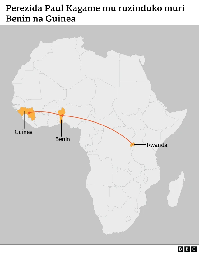 Rwanda, Benin, Guinea