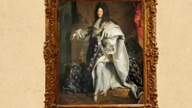 Ishusho ya Louis XIV wari uzwiho kugira inkweto ishinguye ifite 'inguri' y'umutuku