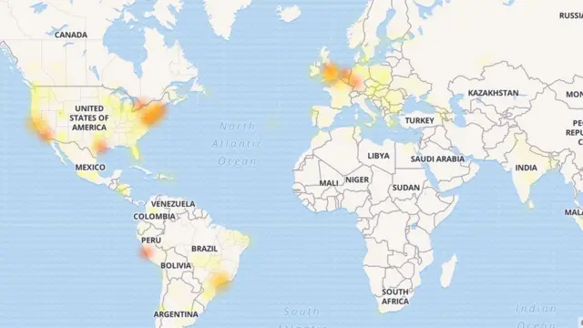 Selon un service de monitoring d'Internet le problème était mondial.