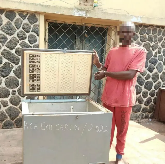 Suspect and di fridge dem find di children