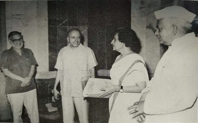 ઇન્દિરા ગાંધી સાથે એનડી તિવારી