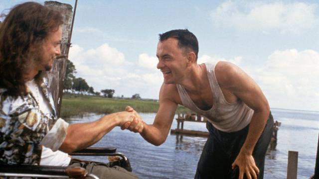 Sinise y Tom Hanks en Forrest Gump