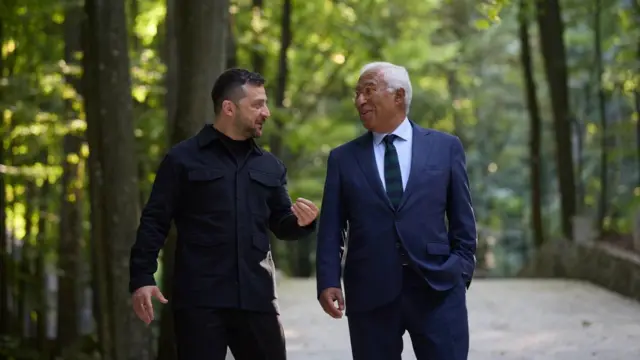 Зеленський в Ужгороді зустрівся з Президентом Євроради Антоніу Коштою