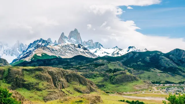Monte Fitz Roy en la Patagonia argentina.