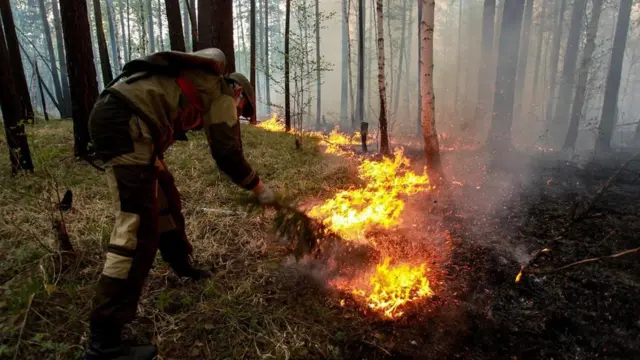 حريق في القطب الشمالي