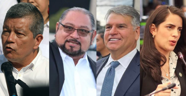 Los candidatos de la oposición en El Salvador Manuel 