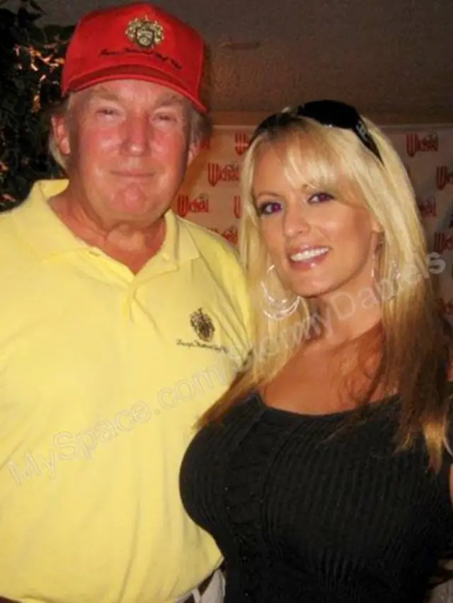 Donald Trump y Stormy Daniels.