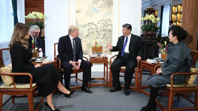 特朗普和习近平夫妇