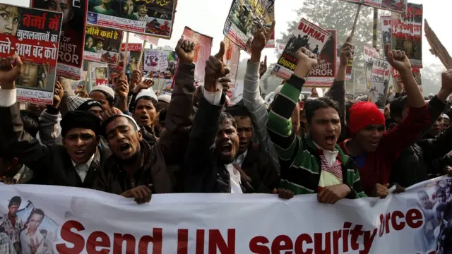 Demonstrasi di New Delhi