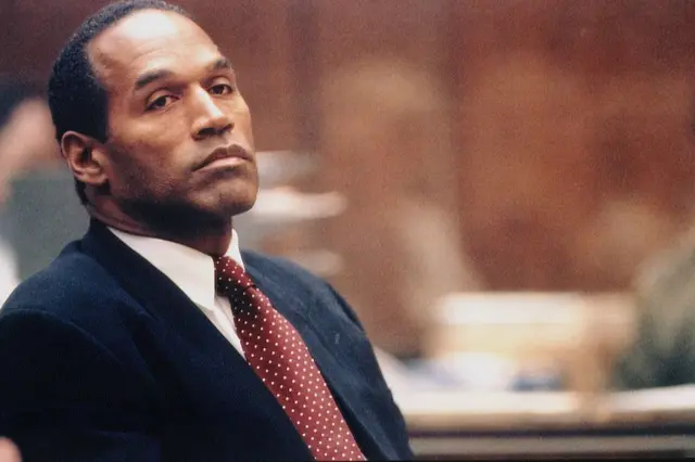 Simpson durante el juicio.