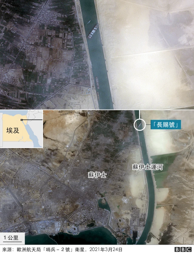 運河衛星圖