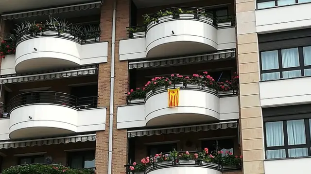 Estalada en un balcón del País Vasco