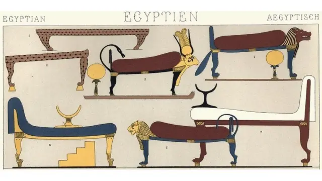 Crteži starih egipatskih kreveta