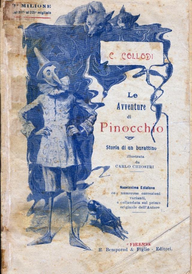 Capa da edição italiana de 1924 de 'As Aventuras de Pinóquio'