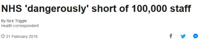 BBC报道医护人手短缺