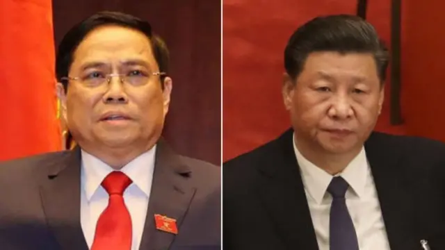 Ông Phạm Minh Chính (trái)
