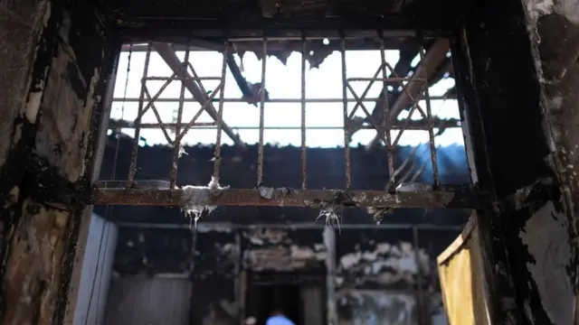 Сожженная синагога в Лоде