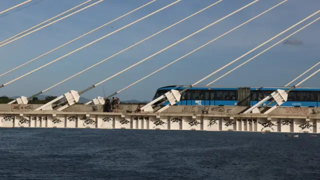 Los autobús BRT, en Río de Janeiro.