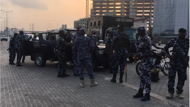 Lekki Toll Gate today [#OccupyLekkiTollGate]