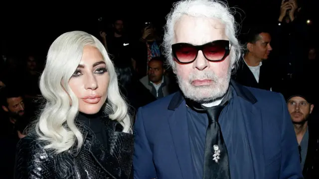 Lady Gaga and Karl Lagerfeld