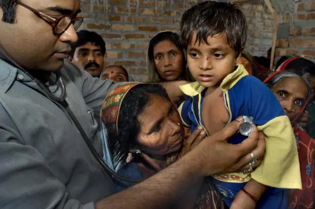 Indian doctor in village