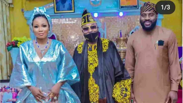 Oserebinrin, Jumoke Odetola ati Oluwo ti Iwo, pẹlu olori ile aṣofin ipinlẹ Oyo.