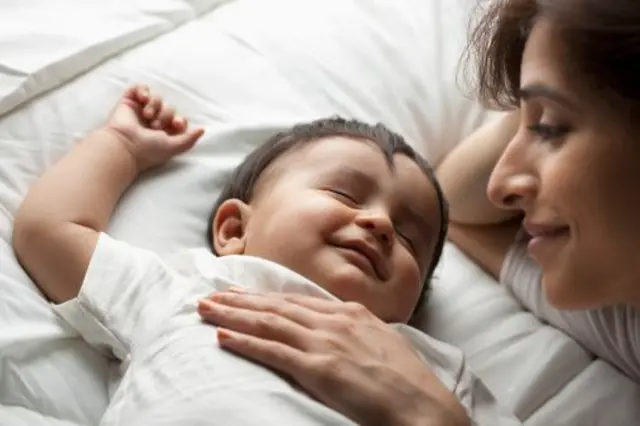 निदाउन लागेको बच्चा