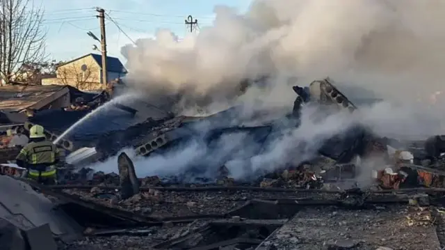 Наслідки ракетного удару на Львівщині 17 листопада 