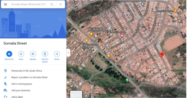 Somalia Street, Winterveld, South Africa