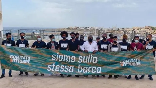 ኣብ ዝኽሪ ላምፓዱሳ ዝገሹ ኤርትራውያን