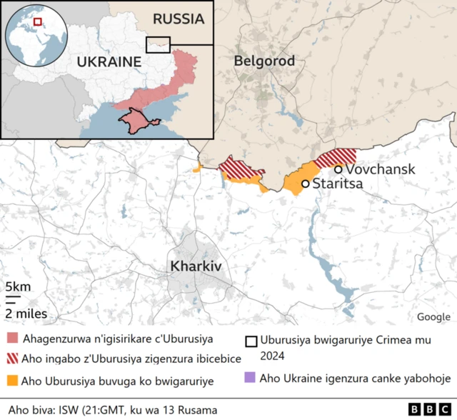 Ukraine yemerewe na Amerika kurasa mu Burusiya ahegereye urubibe rwayo