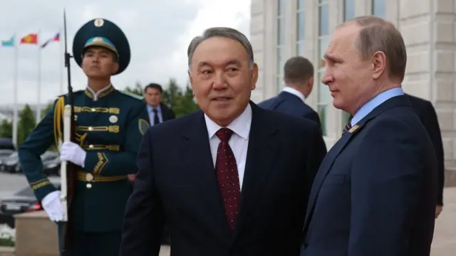 Путин и Назарбаев