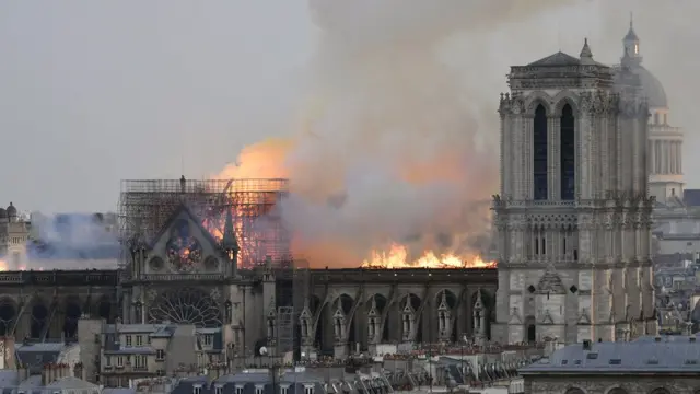 Incendio en Notre Dame